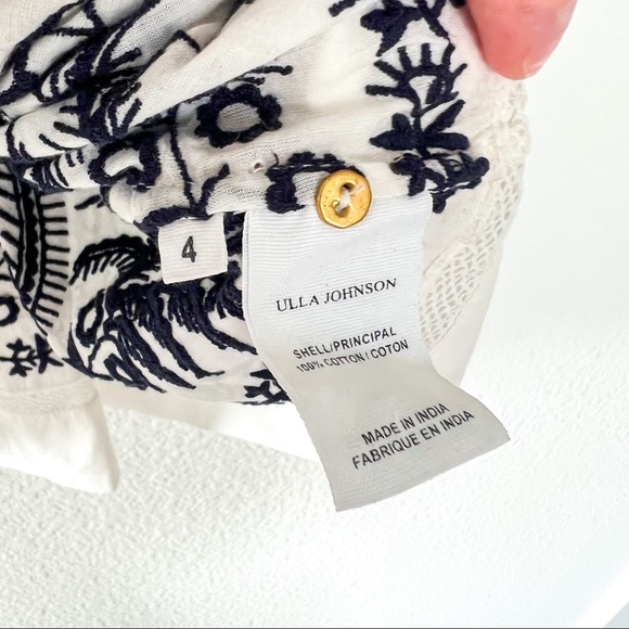 Ulla Johnson Blythe Embroidered Blouse - Picture 9 of 9